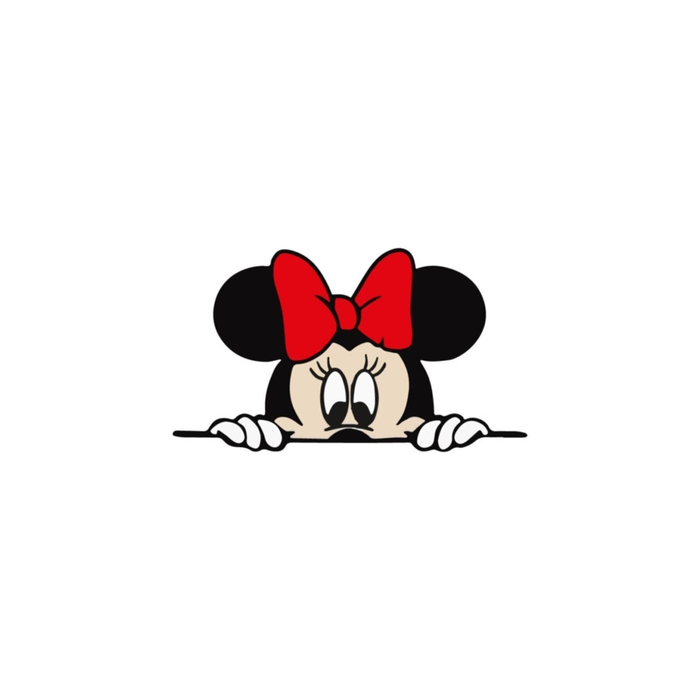 Mickey Mouse Araba Stickeri 14x8 Cm - Eğlenceli Tasarım