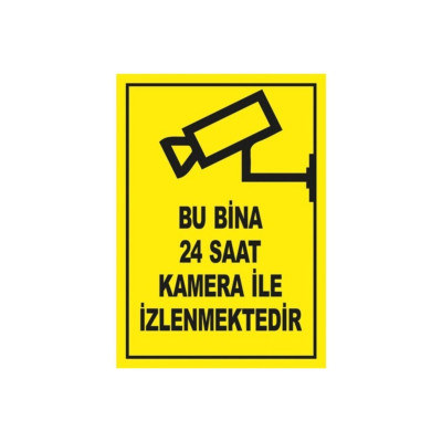 Iyiolsun Bina 24 Saat Kamera Ile Izlenmektedir Uyarı Sticker