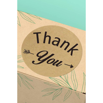 4x4cm - 45 Adet Thank You Sticker Teşekkürler Etiketi