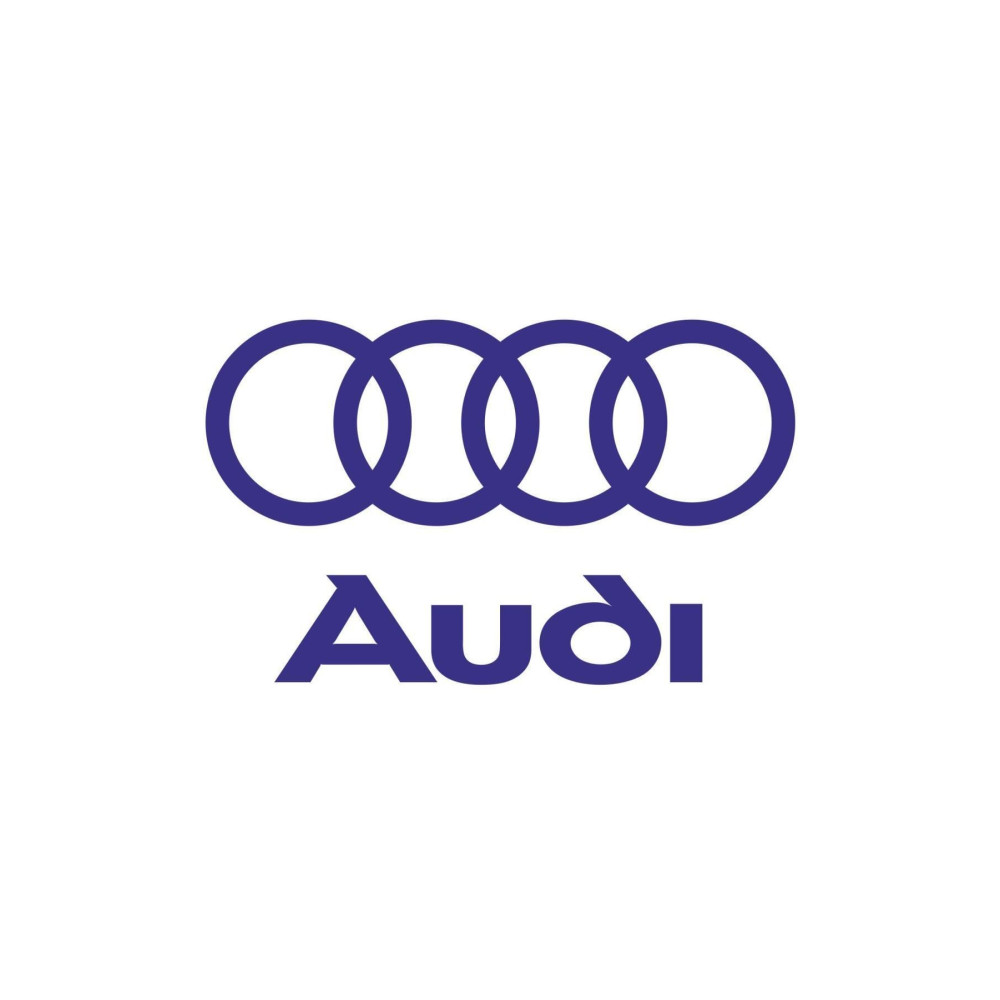 Audi Logo Sticker 15x9 Cm - Özel Ölçü Seçenekleri