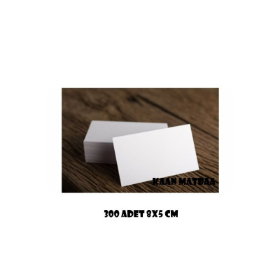 300 Adet 300 gr Selefonsuz Boş Kartvizit - 8x5 Cm