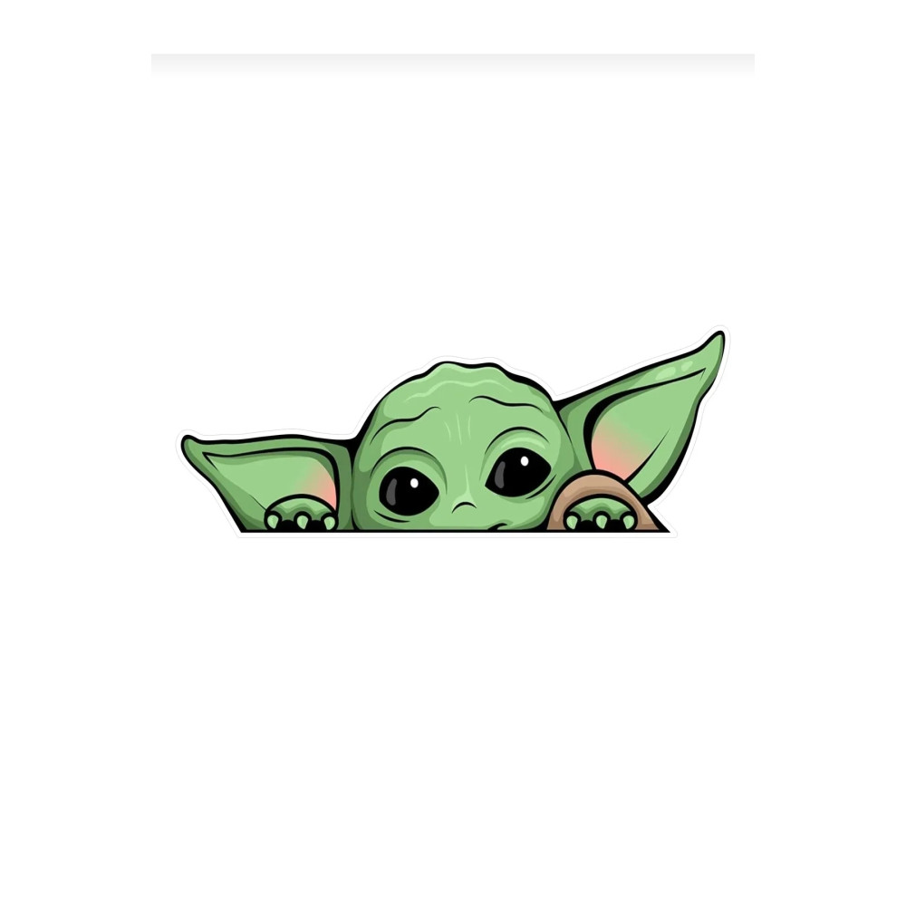Star Wars Yoda Sticker - Araba, Motor, Laptop, Kask İçin