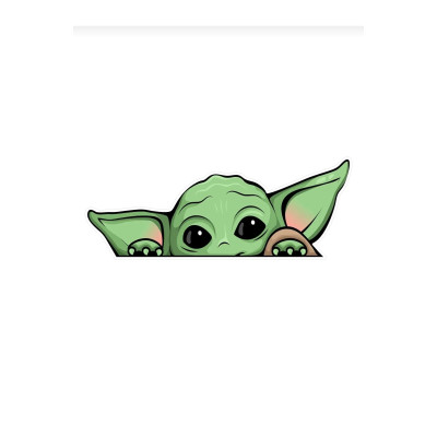 Star Wars Yoda Sticker - Araba, Motor, Laptop, Kask İçin