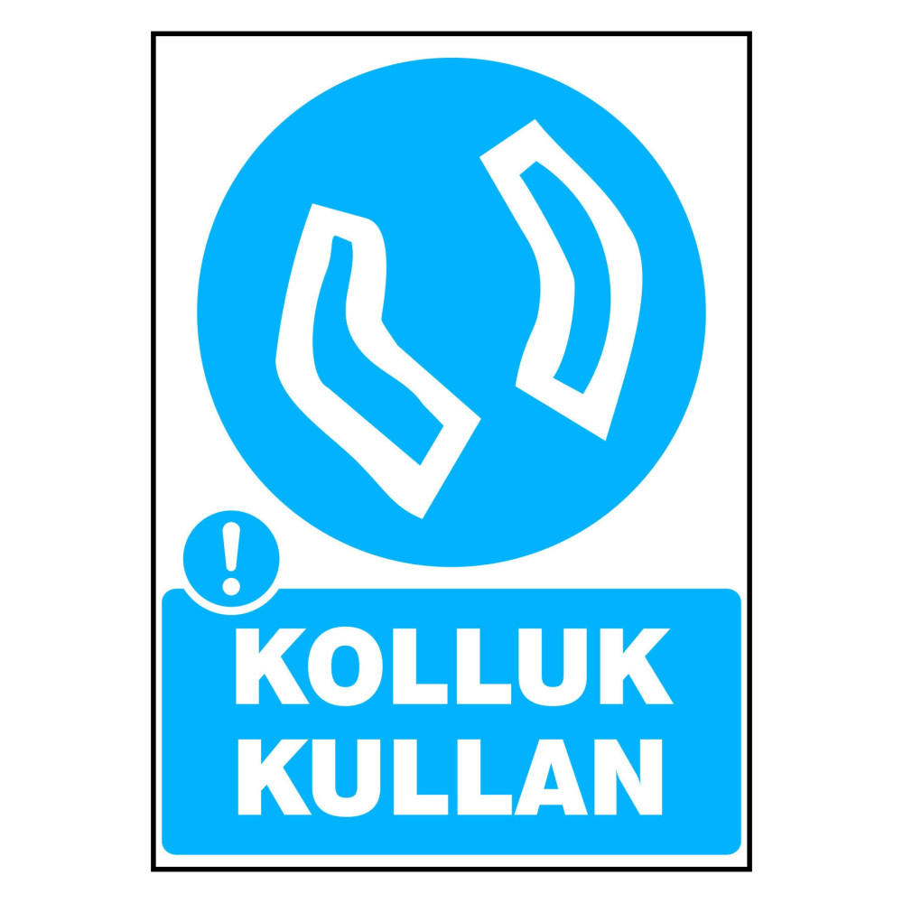 Kolluk Kullan Kendinden Yapışkanlı Etiket 17,5 X 25 Cm