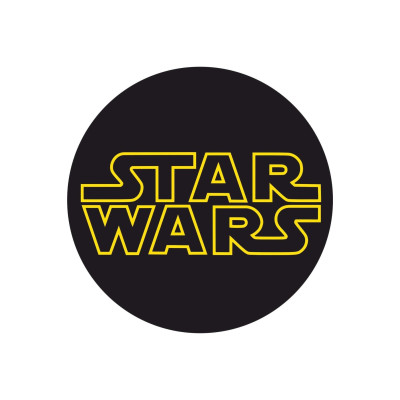 Yuvarlak Star Wars Sticker Etiket - 14 Cm