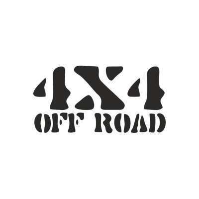 4x4 Offroad Adventure Sticker Etiket 15x8 Cm Siyah