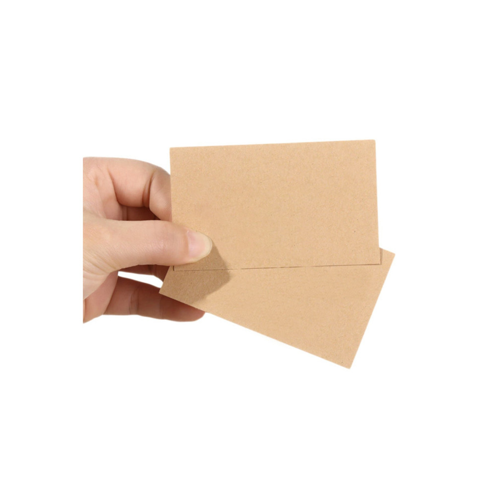 Boş Kraft Not Kartları 5x9cm - 100 Adet