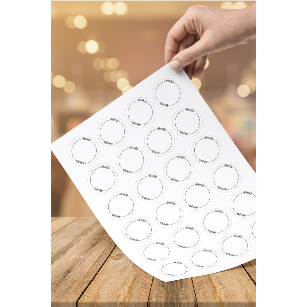 64 Adet 4cm Boş Yazısız Aşk ile Handmade Doodle Sticker
