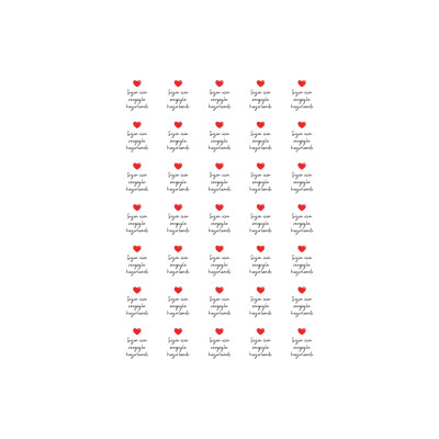 Paketlemeye Özel 15 Adet Sticker - Sevgiyle Hazırlandı