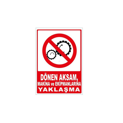 Dönen Aksam Makina Renkli Sticker 35x50 Cm