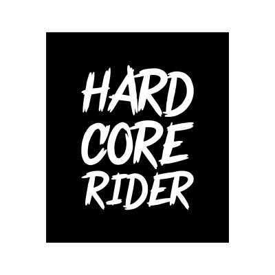 Hard Core Rider Sticker Araba Motosiklet Sticker 14cm*18cm