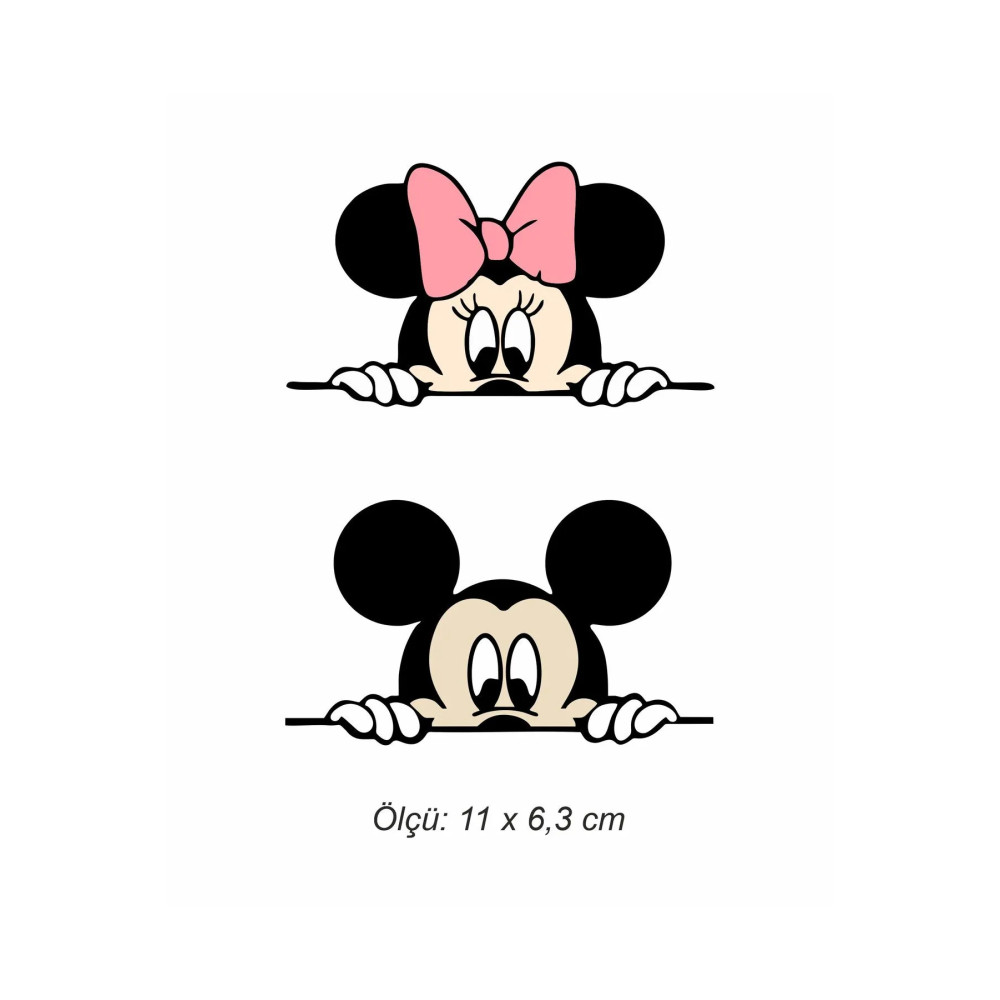 2'li Mouse Dikiz Aynası Sticker 11 X 6,3 Cm