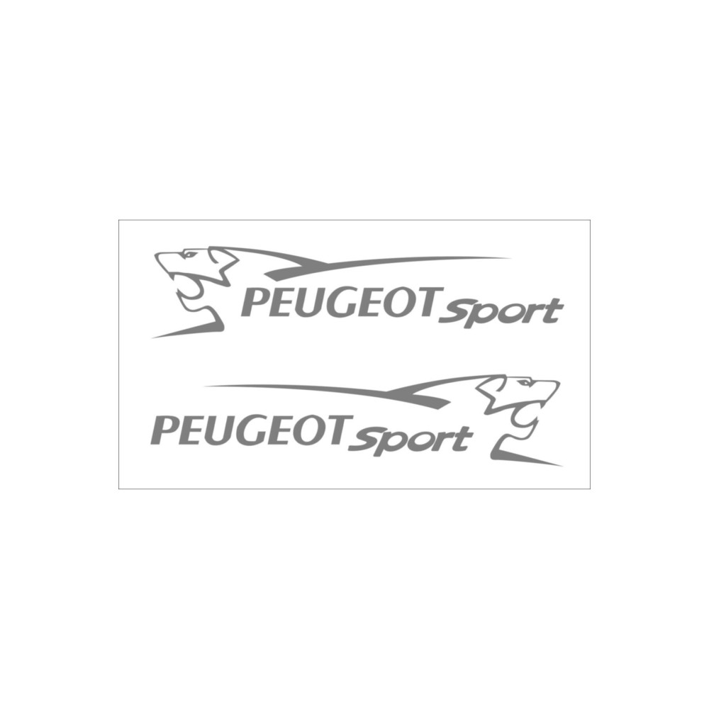 Peugeot Sport 2 Adet Araba Sticker 45x10 Cm