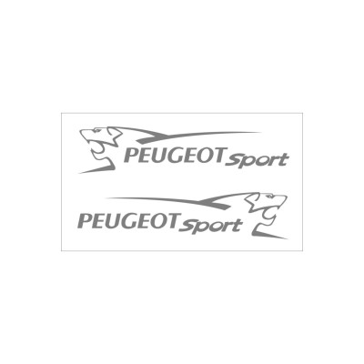 Peugeot Sport 2 Adet Araba Sticker 45x10 Cm