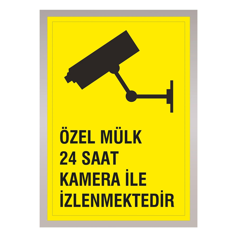 Özel Mülk 24 Saat Kamera Ile İzlenmektedir Sticker