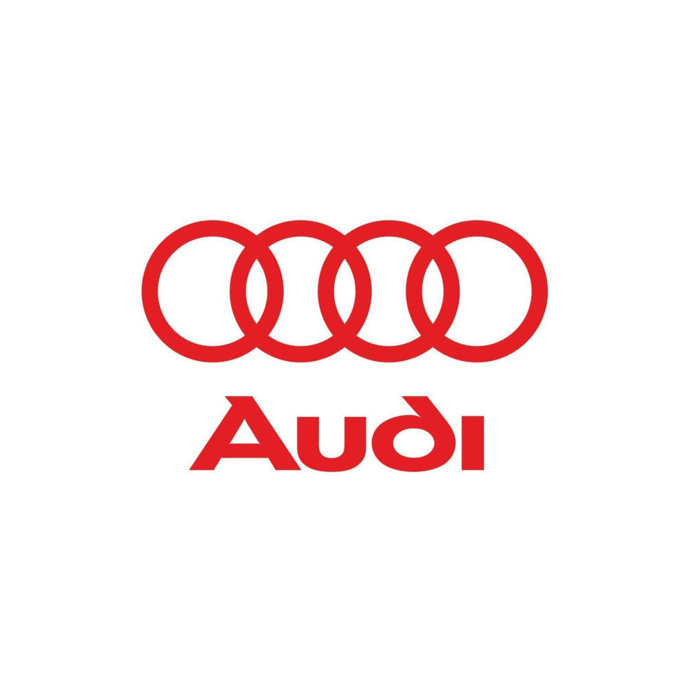 Audi Logo Sticker 12x7,5 Cm - Özel Ölçü Seçenekleri