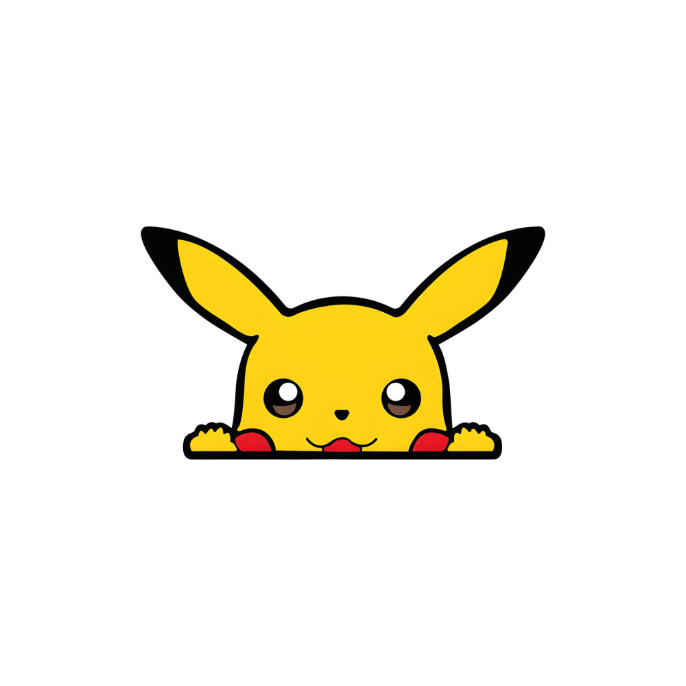 Pikachu Sticker 14x8 Cm Su Geçirmez Yüksek Çözünürlük