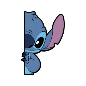Stitch Sticker 9,5x14 Cm Su Geçirmez Yüksek Çözünürlük