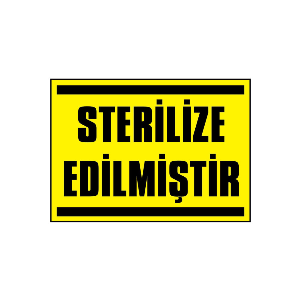 Tehlikeli Bölge Kendinden Yapışkanlı Etiket 17,5 X 25 Cm