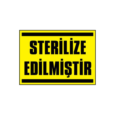 Tehlikeli Bölge Kendinden Yapışkanlı Etiket 17,5 X 25 Cm