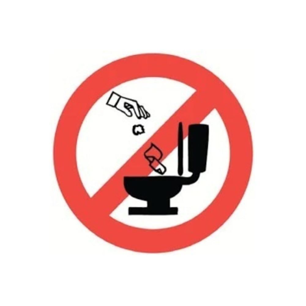 Çıkartma - Wc Sticker | Tuvalate Çöp Atmayınız