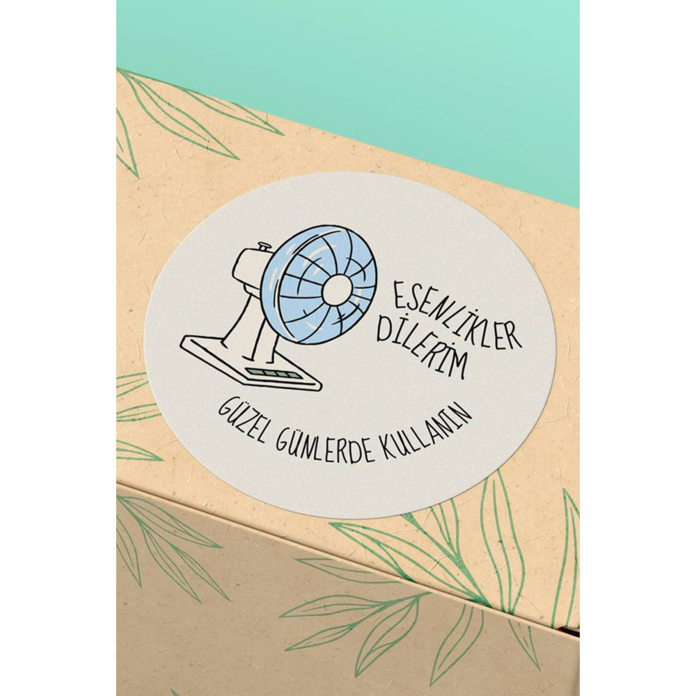 Thank You Sticker Esenlikler Dilerim - 3x3cm 90 Adet