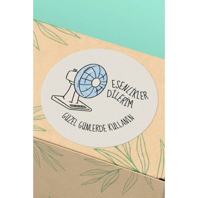 Thank You Sticker Esenlikler Dilerim - 3x3cm 90 Adet